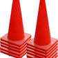 6, 9, 12, 18, 28 Inch Sports Training Traffic Cones - Durable Orange Cones for Soccer, Football, Basketball, Agility Drills, Parking, Safety, Road Use (Set of 12)