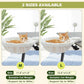 PAWZ Road Cat Bed for Desk with Interactive Plush Ball, 12 Inches in Diameter,Space-Saving Cat Desk Bed, White Cats Hammock for Table Supports Up to 40lbs, Medium