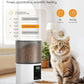 Automatic Cat Feeder Food Dispenser: 4L Timed Small Dog Dry Food Dispenser with 10s Voice - Distributeur Nourriture Chat Hund Programmable - Auto Pet Feeder with 1-6 Meals White