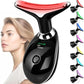 Facial Massager Red-Light-Therapy-for-Face and Neck, Face 𝖲 culpting Wand with 7 Color (Bright Black)