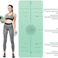 Yoga Mat Non Slip TPE Extra Wide Yoga Mat with Alignment Mark, 72"L x 32"W x 0.32"/0.24"Th (183cm x 81cm x 8mm/6mm), Anti-Tear Exercise Mat with Carrying Strap and Bag, Workout Mats for Yoga, Pilates