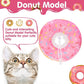 BINGPET Soft Donut Cat & Small Dog Recovery Collar, Adjustable Protective Pet Cone After Surgery