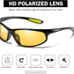 FAGUMA Polarized Sports Sunglasses For Men Cycling Driving Fishing UV400 Protection