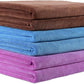 JML Microfiber Towels, Bath Towel Sets (6 Pack, 27" x 55") - Extra Absorbent, Fast Drying, Multipurpose for Bath, Swimming, Fitness, Sports, Yoga, Violet/Coffee/Blue
