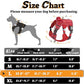 rabbitgoo Dog Harness for Large Dogs No Pull, Tactical Service Pet Vest with Molle and Control Handle, Adjustable and Reflective Military Harness for Easy Walking and Training, Red, L