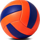 Volleyball Size 5 PU Leather Soft Indoor Outdoor Volleyballs Sports Training Game Play Ball for Beginner, Teenager, Adult, 8.2