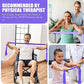 Resistance Bands, Exercise Bands, Physical Therapy Bands for Strength Training, Yoga, Pilates, Stretch Elastic Band with Different Strengths, Workout Bands for Home Gym