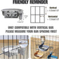 Automatic Pet Food Water Dispenser, Auto Gravity Pet Feeder Water Bottle Set for Crate, Feeding Station for Small Dog Cat Rabbit Guinea Pigs Chinchilla Ferret Hedgehog (Blue)