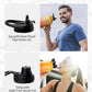 Trebo Half Gallon Water Bottle Insulated with Handle, 64 oz Double Wall Stainless Steel Metal Large Jug, Travel Flask with Straw Spout Lid, Mug Tumbler Cup with Carry Pouch, Keep Cold Hot, Orange