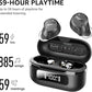 TOZO NC9 Hybrid Active Noise Cancelling Wireless Earbuds, 6 Mics ENC Clear Call, IPX8 Waterproof, in Ear Bluetooth 5.3 Headphones Stereo Bass Ear Buds 59H Playtime with LED Display 32 EQs via APP