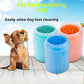 Portable Dog Paw Cleaner Dog Paw Washer Paw Mud Cleaner Pet Foot Cleaner Suitable for Large, Medium and Small Dogs/Cats (Orange, Large)