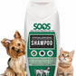 Soos Pet Shampoo Hypoaller-genic Cat and Dog Shampoo Natural Dead Sea Minerals Fast Absorbing Soothes Skin Irritation with Vitamins Essential Oils - 1 Pack (250ml)