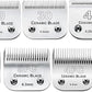 7pcs Dog Grooming Blades Compatible with Andis/Wahl/Oster Dog Clippers,Detachable Ceramic Blade & Stainless Steel Blade,Size:#3FC+4FC+5FC+7FC+10+30+40
