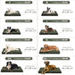 Outdoor Dog Bed for Small Dogs, Waterproof Dog Crate Bed for Small Dogs, Orthopedic Egg Crate Foam Puppy Beds with Washable and Removable Oxford Cover, Dark Green