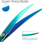 Fenice Peak 7.5'' Green Curved Dog Grooming Scissors Pet Shears with Ergonomic Offest Handle and Simulated Emerald Screw 440C Grooming Scissors Trimming Shears Durable and Sharp