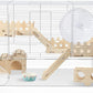 BUCATSTATE Hamster Cage Includes 8 in 1 Accessories, 3-Level Hamster Rat Cage and Habitats for Gerbil, Mice, Syrian Dwarf Hamster (24.4" L x 13.8" W x 16.9" H)
