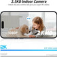Indoor Camera 2K HD 5G/2.4Ghz WiFi Pet Robot Camera Motion Detection and Alarm,Two-Way Talk,Color Night Vision, Nanny Cam Compatible with Alexa（Black）