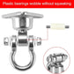Silent Bearing Swivel Swing Hanger Stainless Steel Heavy Duty 180°+360° Swivel Swing Hook 1500 lb Capacity Playground Yoga Hammock Chair Rope sandbag Porch Swing Bag Sleeve