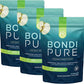 Bondi Pure - Daily Health & Detox Drink - Promote Gut Health & Energy Support During a Cleanse or Intermittent Fasting - Plant-Based Fibers, Alkalizing Super Greens - Green Apple (3-Pack)