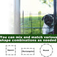 Dog Playpen,24 32 40 48 in(H) Pet Fence Outdoor for Rv Camping,Garden Fence Small Animal Barrie for Yard,11Ft(L)-56Ft(L) Black Metal Temporary Fencing