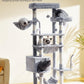 Cat Tree, Cat Tower for Large Cats with 2 Big Platforms, 2 Baskets, condo and Toys, 63" Cat Scratching Posts for Indoor Cats, Light Gray GCT020W