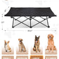 KingCamp Elevated Dog Bed for Large Dogs, Outdoor Raised Cooling Pet Cot Bed with Washable Breathable Mesh & No-Slip Feet Perfect for Camping, Backyard, Indoor Use (L, Black)