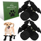 EXPAWLORER Halloween Anti Slip Dog Socks to Prevent Licking Paws, Boots & Paw Protectors with Grippers,Doggie Booties for Hardwood Floors for Small Medium Large Senior Dogs Costume Black Devil Wings S