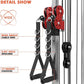 Mikolo Wall Mount Cable Station, Cable Crossover Machine with Dual Pulley System and 18 Adjustable Positions for Home Gym Fitness Equipment