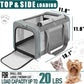 Pet Carrier for Large Cats 20 lbs+ / Soft Sided Small Dog Travel Carriers Top Load/Collapsible Carrier Bag for Big Cat / 2 Kittens Sturdy Transport Carriers Long Trips/Medium Cats 15 pounds