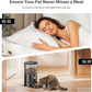 Automatic Cat Feeder: 4L Timed Cats Food Dispenser Programmable 1-6 Meal for Cat and Small Medium Dog- Auto Pet Feeder Easy to Set Up Dual Power Supply with Desiccant Bag| Detachable Washable
