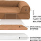 Furhaven Orthopedic Dog Bed for Large Dogs w/ Removable Bolsters & Washable Cover, For Dogs Up to 125 lbs - Quilted Sofa - Toasted Brown, Jumbo Plus/XXL