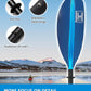 OCEANBROAD Kayak Paddle 86in/218cm, 90.5in/230cm, 95in/241cm Alloy Shaft Kayaking Boating Canoeing Oar with Paddle Leash