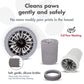 Dexas MudBuster Portable Dog Paw Cleaner, Premium Quality Small Light Gray Pet Accessory