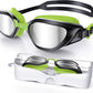 Swim Goggles, Unisex Adult Swimming Goggles Anti Fog Anti UV No Leakage Wide View for Men Women Youth
