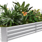Land Guard 8×4×1ft Galvanized Metal Raised Garden Bed, Metal Planter Kit Box Outdoor for Deep-Rooted Vegetables, Flowers, Green and Herbs……