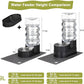 RIZZARI Large Water Dispenser for Dogs: 9L Automatic Stainless Steel Gravity Raised Black Pet Feeder for Pet Dogs Indoor/Outdoor