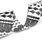Mercano Adjustable Dog Collar - Special Design Patterns, Soft Nylon Comfortable Durable Pet Collar for Small Medium Large Dogs (XS, Black White B)