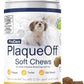 ProDen PlaqueOff Soft Chews with Natural Kelp - for Small & Medium Breed Dogs & Cats - Supports Normal, Healthy Teeth, Gums, and Breath Odor in Dogs & Cats - 90 Soft Chews