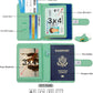 Melsbrinna Rfid Passport Holder for Travel women/Men, Cute Passport Wallet Rfid Blocking Card Slots, Rfid Passport Cover/CaseTravel Wallet, Passport Book Holder (1, Green3)