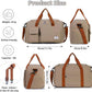 FIORETTO Women's Gym Duffle Bag with Shoes Compartment, 37L Capacity, Ideal for Travel, Gym, Sports, Duffel, Weekender