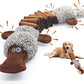 Squeaky Dog Toys, Interactive Tug of War Puppy Toys, Funny Plush Dog Chew Toys, Stuffed Dog Toys for Small,Medium and Large Dogs - Platypus