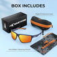 KastKing Osage Polarized Sport Sunglasses for Men and Women, Ideal for Driving Fishing Cycling Running, UV Protection