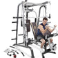 MARCY Smith Cage Workout Machine Full Body StrengthTraining Home Gym Equipment System with Leg Developer, Press Bar, PEC Deck, and Squat Rack
