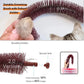 Happi N Pets Large Cat Self Groomer, Arch Grooming Brush with Heavy Wooden Scratching Pad, Rubbing Post & Toy, Cat Face Scratchers Body Massager, Cat Scratchers for Indoor Cats, Brown