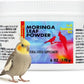 Morning Bird Moringa Leaf Powder 6 oz – Natural Food Supplement for Birds, Rich in Vitamins & Minerals, Boosts Immune System & Energy, Supports Healthy Feathers, Digestion, and Overall Avian Wellness