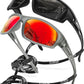 Polarized Sports Sunglasses for Men 100% UV Protection Wrap Around Unbreakable Sun Glasses for Fishing Driving