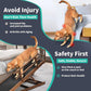 Dog Ramp, 5 Level Adjustable Wooden Folding Pet Ramp for Middle Bed, Couch,SUV-High Traction, Portable Paw Ramps for Small & Large Old Dogs & Cats - Furniture Quality