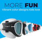AqtivAqua Swimming Goggles for Kids, MINI-DX Wide View Swim Goggles for Kids Boys Girls, Anti Fog No Leaking