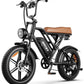 V9-G60 Peak 1500W Ebike, 48V 20Ah(960WH) Removable Battery, 72Miles &32MPH,20" Fat Tire Dirt Bike,7 Speed Gears,Dual Shock Absorber, Adults Electric Bike for Mountains, Snow, Sand, Road