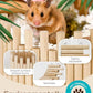 2PCS Wooden Hamster Fence, Bridge Cage Decor, Wooden Hamster Accessory 11.8in（3.93in High）